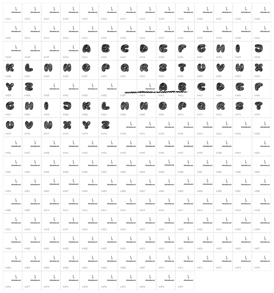 Art Book Character Map