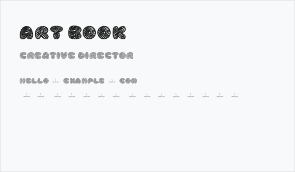 Art Book Business Card