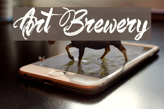Art Brewery Font examples