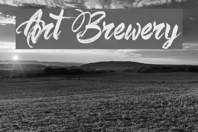 Art Brewery Font examples