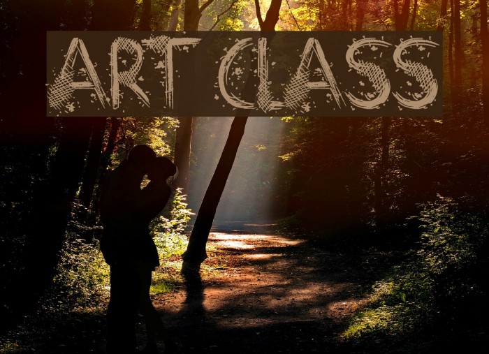 Art Class Font examples