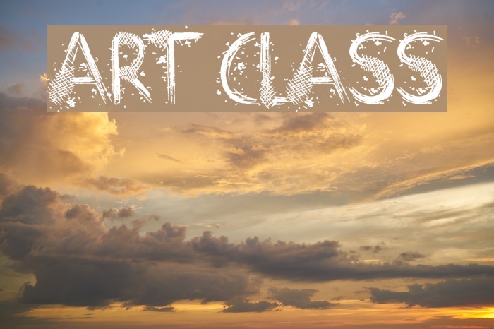 Art Class Font examples