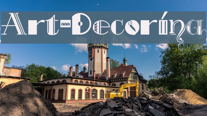Art-Decorina Font examples