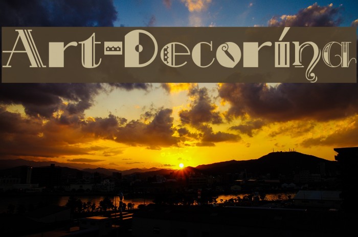 Art-Decorina Font examples