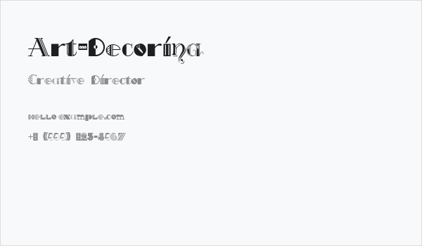 Art-Decorina Business Card