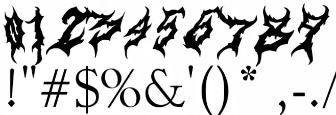 Art Dystopia Font OTHER CHARS