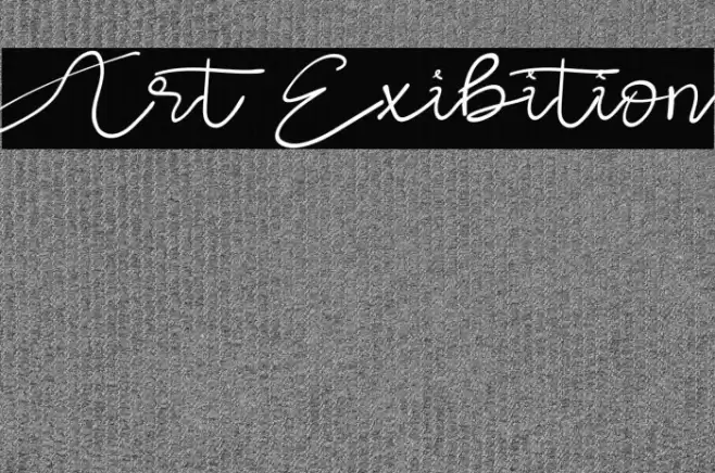 Art Exibition Font examples