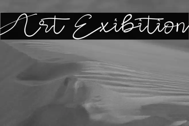 Art Exibition Font examples