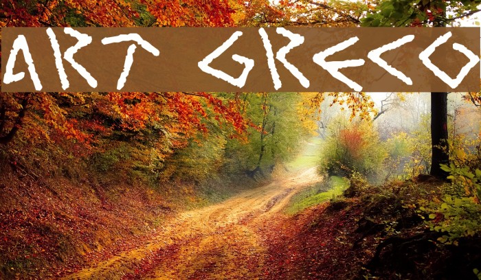 Art Greco Font examples