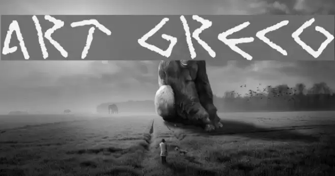 Art Greco Font examples