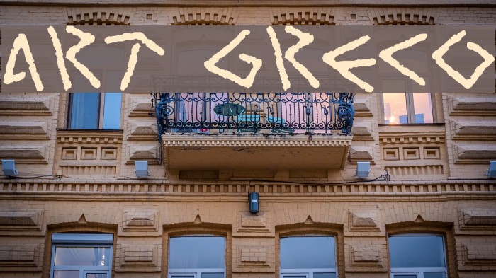 Art Greco Font examples