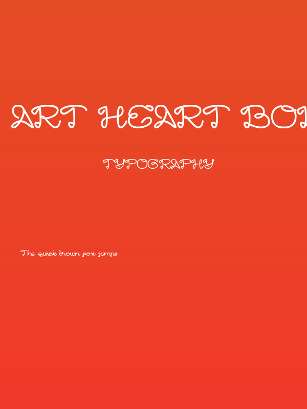 Art HEART Bold Poster