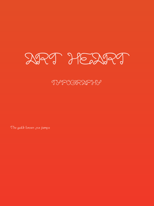 Art HEART Poster
