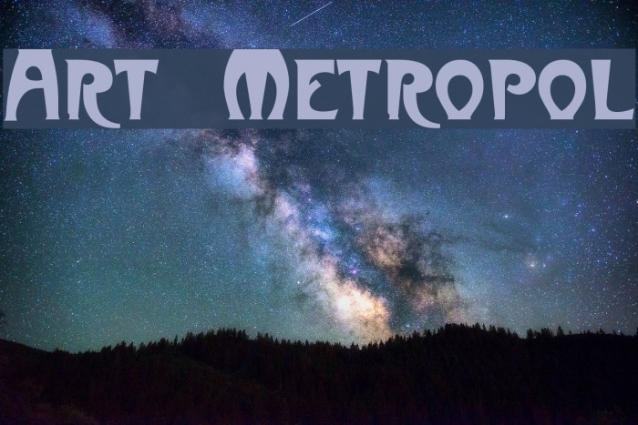 Art-Metropol Font examples
