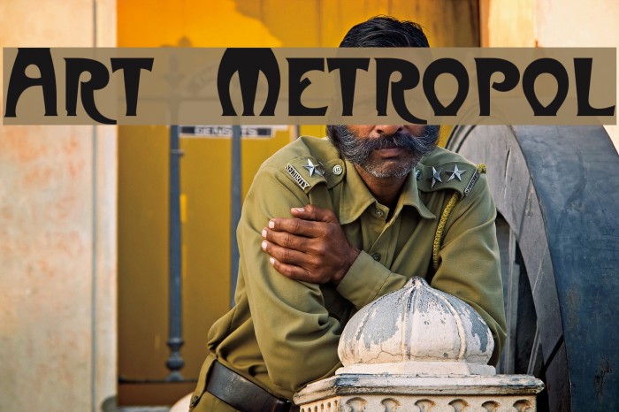 Art-Metropol Font examples