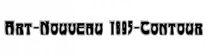 Art-Nouveau 1895-Contour  Descarca Fonturi Gratis