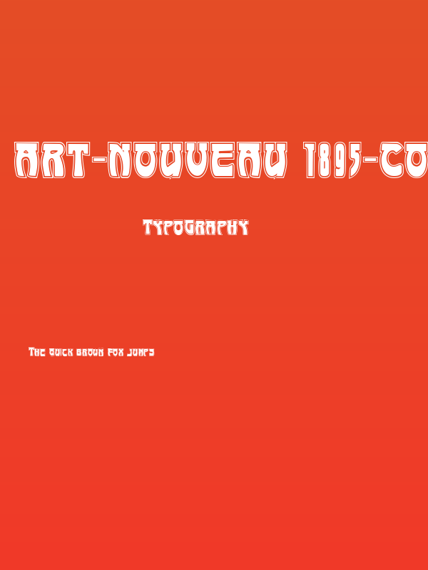 Art-Nouveau 1895-Contour Poster