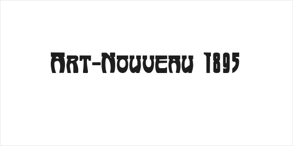 Art-Nouveau 1895 Logo