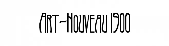 Art-Nouveau 1900  フリーフォントのダウンロード