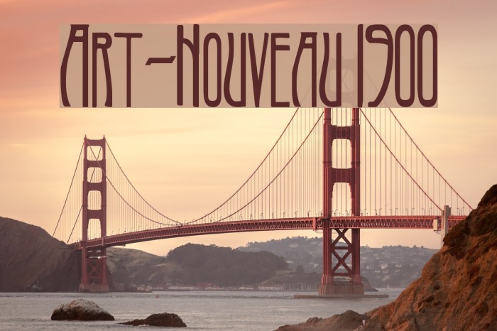 Art-Nouveau 1900 Font examples