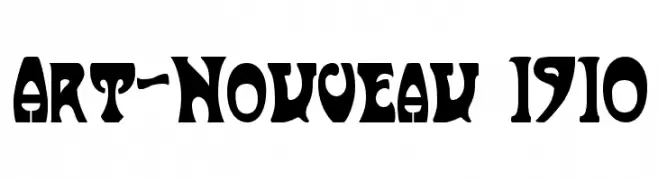 Art-Nouveau 1910  Fuentes Gratis Descargar