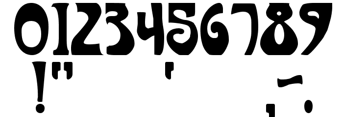 Art-Nouveau 1910 Font OTHER CHARS