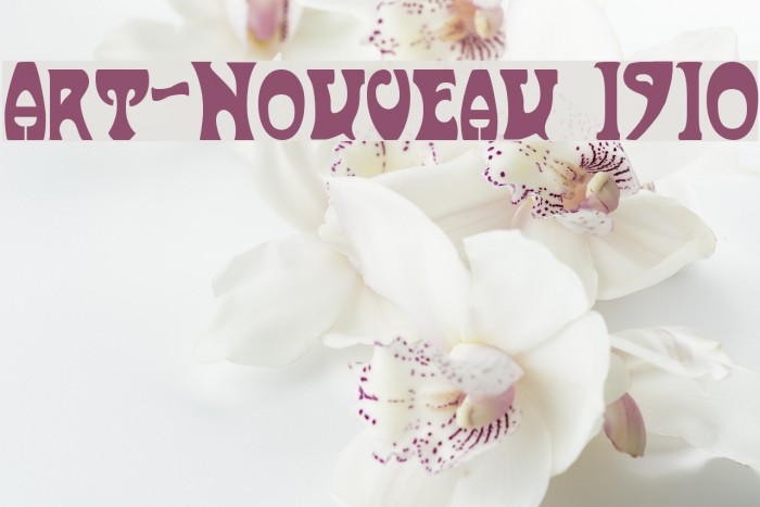 Art-Nouveau 1910 Font examples