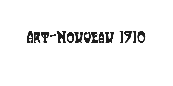 Art-Nouveau 1910 Logo