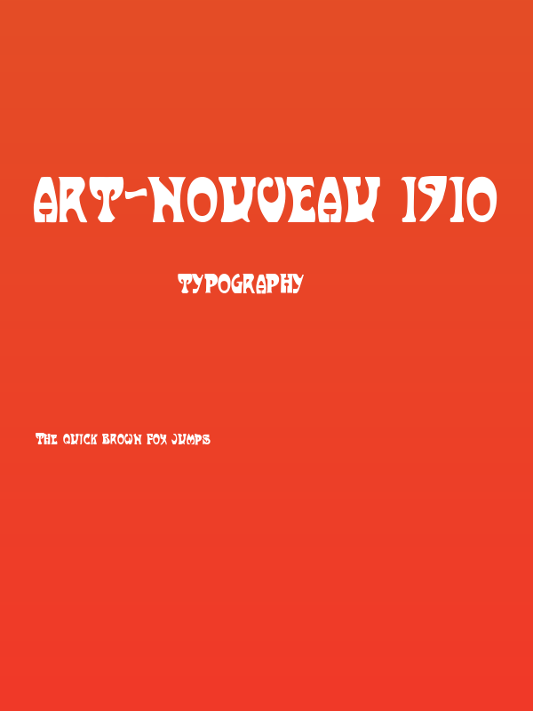 Art-Nouveau 1910 Poster