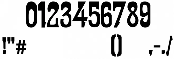 Art-Nouveau 1912 Font OTHER CHARS