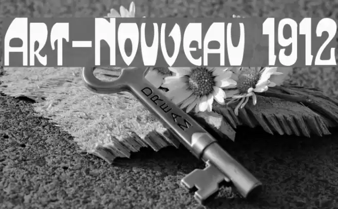 Art-Nouveau 1912 Font examples