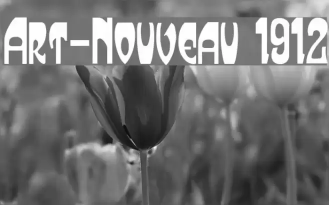 Art-Nouveau 1912 Font examples