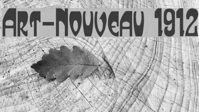 Art-Nouveau 1912 Font examples