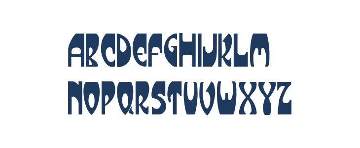 Art-Nouveau 1912 Lowercase