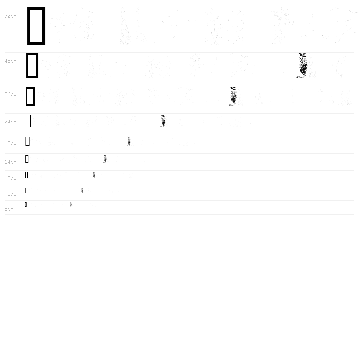 Art Nouveau Blume Waterfall