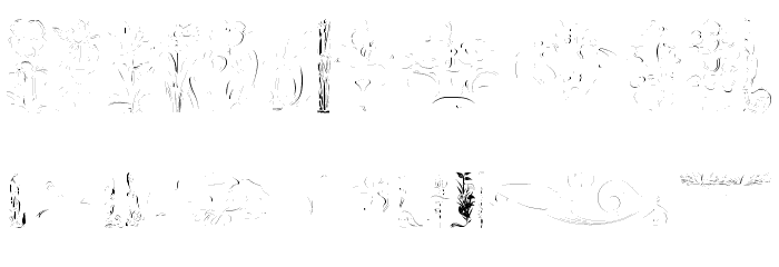 Art Nouveau Blume Font LOWERCASE