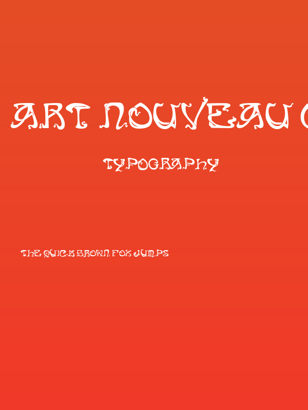 Art Nouveau Caps Poster