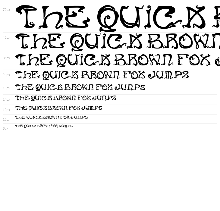 Art Nouveau Caps Waterfall