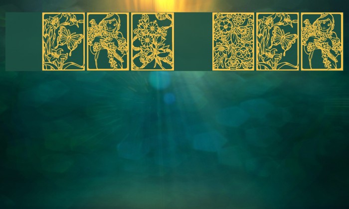 Art Nouveau Flowers Example 2