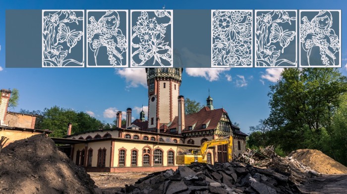 Art Nouveau Flowers Example 3