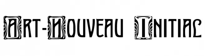 Art-Nouveau Initial  フリーフォントのダウンロード