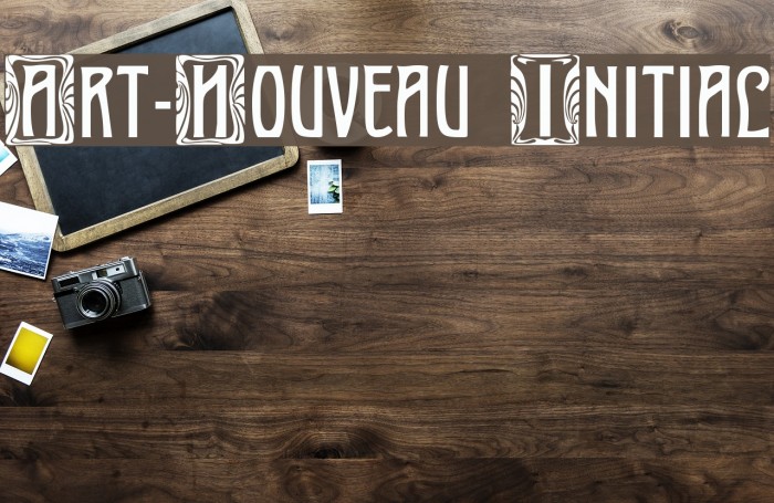 Art-Nouveau Initial Font examples