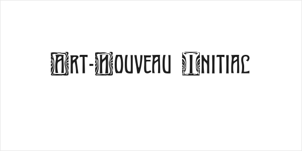 Art-Nouveau Initial Logo