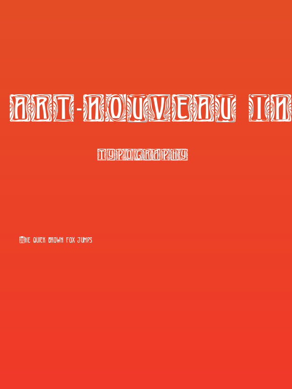 Art-Nouveau Initial Poster