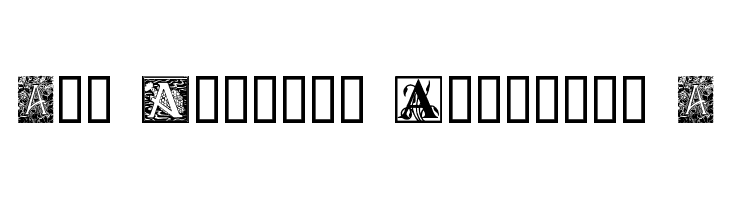Art Nouveau Initials A Font