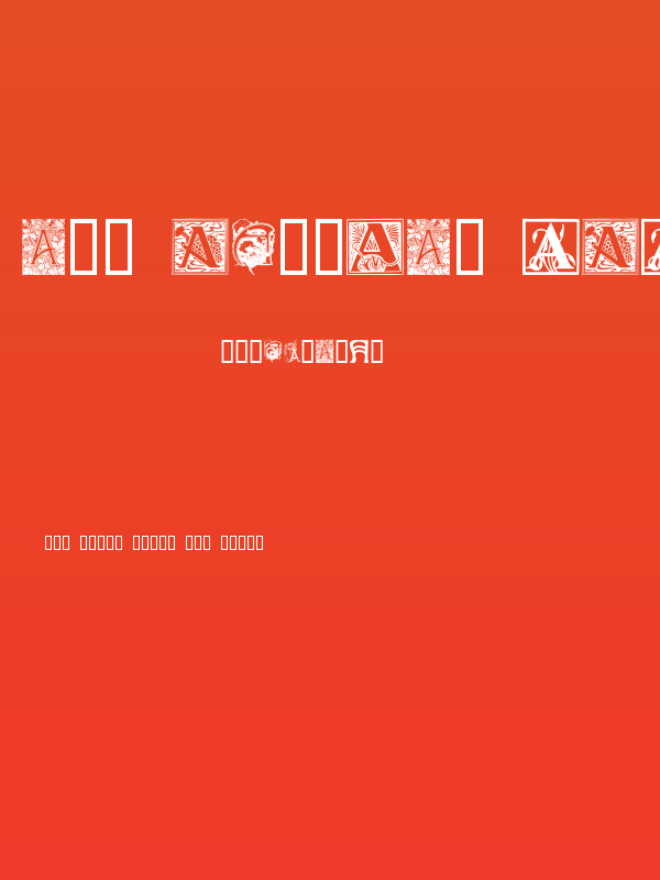 Art Nouveau Initials A Poster