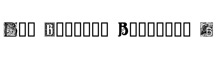 Art Nouveau Initials B  Frei Schriftart Herunterladen