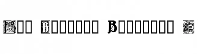 Art Nouveau Initials B  Frei Schriftart Herunterladen
