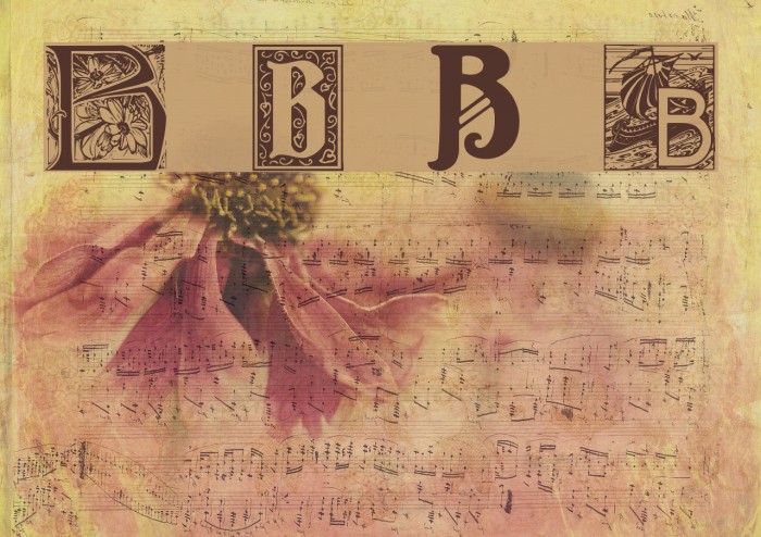 Art Nouveau Initials B Font examples