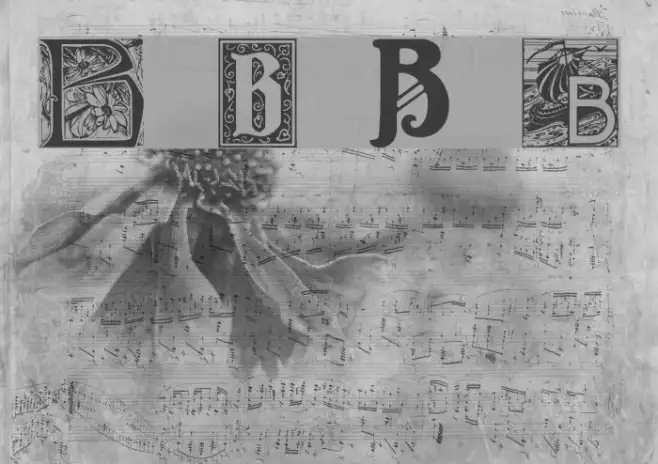 Art Nouveau Initials B Example 3